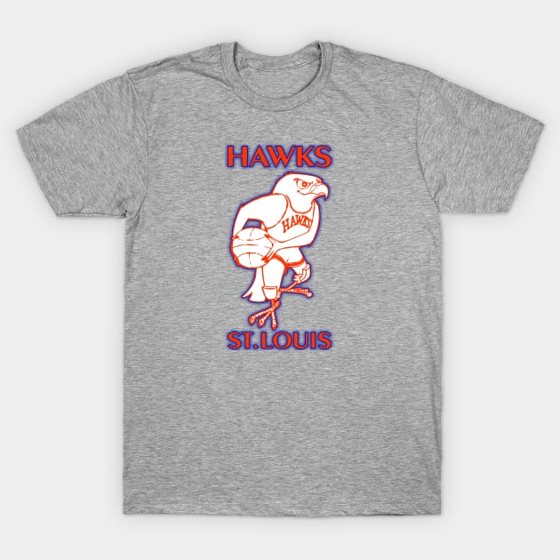 Defunct St. Louis Hawks Basketball T-Shirt by LocalZonly